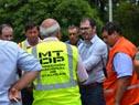 Roballo recorrió zonas inundadas junto a autoridades nacionales y departamentales