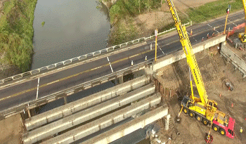 Nuevo puente frente a La Coronilla