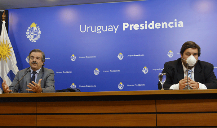 Ministro de Ganadería, Agricultura y Pesca, Carlos Uriarte, y subsecretario, Juan Buffa