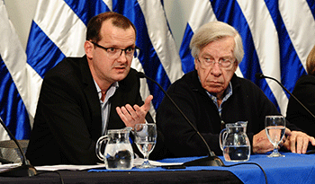 Guillermo Moncecchi y Danilo Astori Guillermo Moncecchi y Danilo Astori