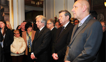 El Presidente Tabaré Vázquez encabeza delegación oficial en velatorio de Fernández Huidobro