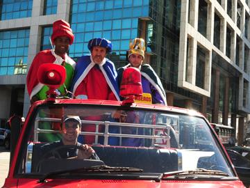 Reyes Magos en la Plaza Independencia