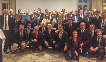 Director de Uruguay XXI, Antonio Carámbula, junto a empresarios nacionales en Alemania