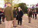 Vázquez, encabezó este miércoles 18 el acto por el 205°aniversario del Ejército Nacional