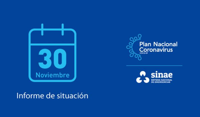 Portada del reporte diario del Sinae