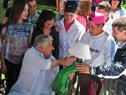 Mujica recibió a niños del INAU, adultos mayores y otras instituciones en la Residencia Suárez