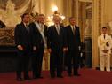 Vázquez y Lacalle Pou saludaron al flamante presidente de Argentina, Alberto Fernández, en Casa Rosada