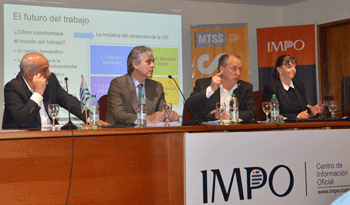 Ernesto Murro y Wilson Netto en cierre de “Cultura del trabajo para el desarrollo”.