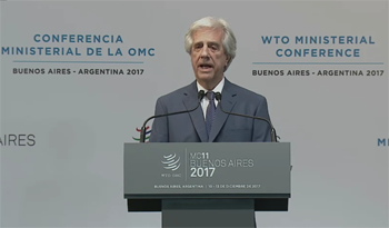 Tabaré Vázquez en 11.ª Conferencia de Ministros de la OMC