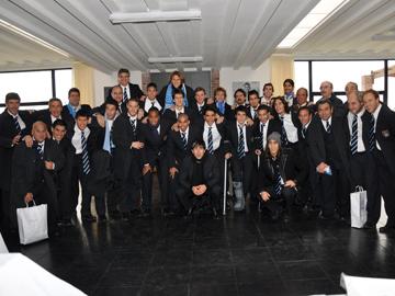 Selección de Uruguay con Tabárez