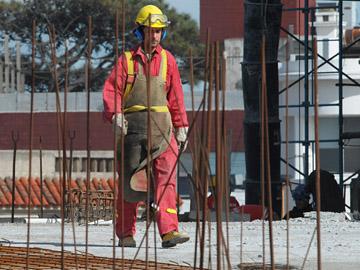 obrero trabajando