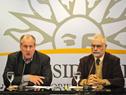 Ernesto Murro y Benjamín Liberof luego del Consejo de Ministros