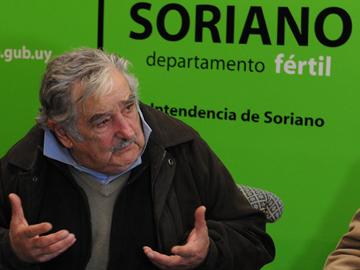Presidente Mujica en declaraciones a la prensa en Soriano