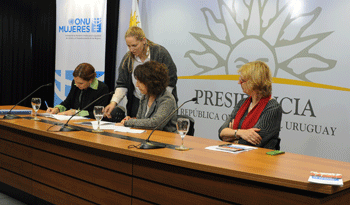 Firma de convenio entre OnuMujeres y el Instituto Nacional de las Mujeres