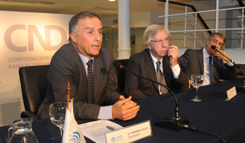 Ferando Calloia, Danilo Astori y Jorge Perazzo