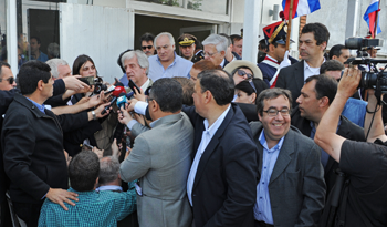 Vázquez en ronda de prensa