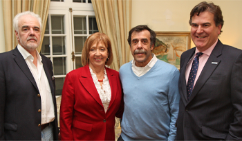 Autoridades que posibilitaron acuerdo entre Embajada Británica y Agencia de Investigación e Innovación