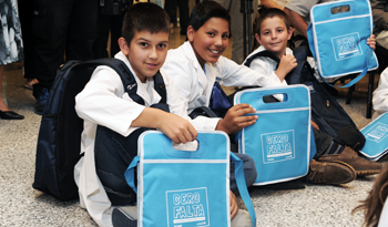 Niños en el concurso “Historias Cero Falta”