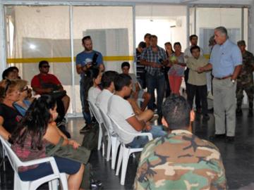 Titular de Salud Pública, Jorge Venegas, en la ciudad de Libertad, San José