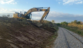 Obras en vías férreas