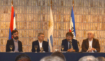 Edenor Bermúdez, Jorge Franco, Víctor Rossi y Diego Pastorín