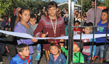 Inauguración de CAIF en Gruta de Lourdes