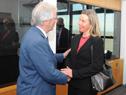 Presidente Vázquez se reunió con la vicepresidenta y alta representante de la Unión Europea, Federica Mogherini
