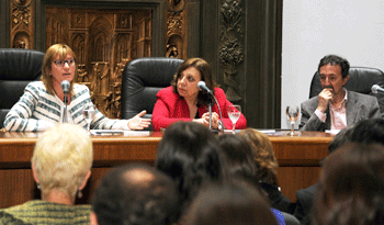 Cristina Lustemberg, Ana Olivera y Jorge Ferrando