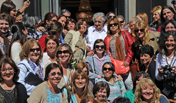 Presidente Mujica junto a maestros comunitarios