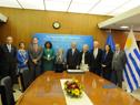 Reunión del presidente Tabaré Vázquez y comitiva oficial con autoridades de la Organización Panamericana de la Salud