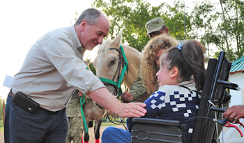 Murro en inauguración de centro de equinoterapia de Treinta y Tres