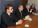 Conferencia de Prensa del Ministro Tabaré Aguerre presentando al Presidente de I.NA.VI.
