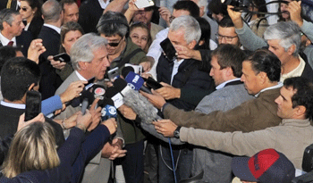 Presidente Tabaré Vázquez en rueda de prensa