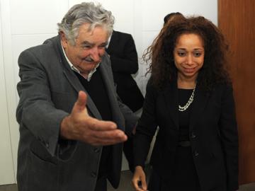 Presidente y embajadora de USA