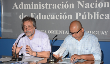 Consejero Néstor Pereira y coordinador de la CSEU, José Olivera