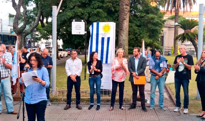 Colocación de piedra fundamental de Memorial Expenal Punta Carretas