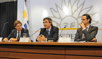 Javier Miranda, Álvaro García y Paulo Abrao