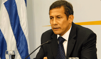 El presidente de Perú, Ollanta Humala, se solidarizó con el gobierno y pueblo uruguayo por las inundaciones