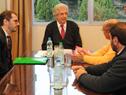 Presidente Vázquez recibió a dirigentes del PIT - CNT