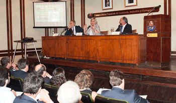 Ministra de Turismo, Liliam Kechichian, en Cámara Española de Comercio en Uruguay