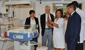 Presidente en ejercicio, Raúl Sendic, en inauguración de obras del Hospital Pereira Rossell