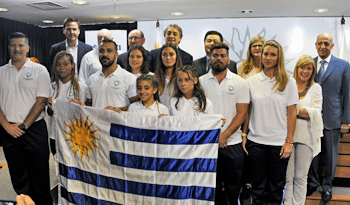 Delegación de deportistas uruguayos que viajarán a China