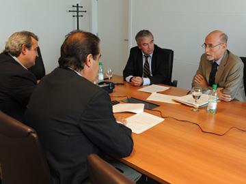 Breccia con los líderes de los partidos políticos