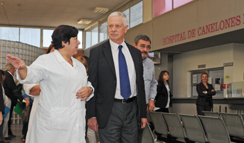 Ministro de Salud Pública, Jorge Basso, en Hospital de Canelones
