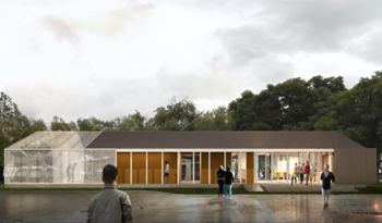 Proyecto la estación fluvial de Nuevo Berlín. Imagen: Ministerio de Turismo y Deporte Proyecto la estación fluvial de Nuevo Berlín. Imagen: Ministerio de Turismo y Deporte