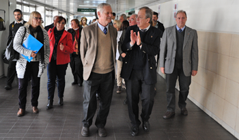 El ministro Jorge Basso encabeza recorrida por el Hospital Policial