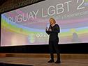 Ministra Carolina Cosse en la apertura de “Uruguay LGBT 2018”