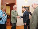 Encuentro entre el presidente Tabaré Vázquez y el secretario general de la Organización Mundial de Turismo, Taleb Rifai