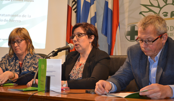 Autoridades en presentación de recomendaciones para la prevención y el tratamiento de la deficiencia de hierro