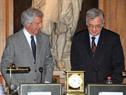 Tabaré Vázquez, en la exposición brindada ante la Academia de Ciencias de París